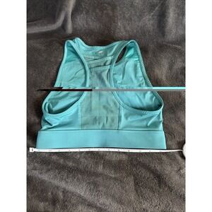 Fabletics Trinity High Impact Mesh Back Sports Bra Teal Blue XS/S